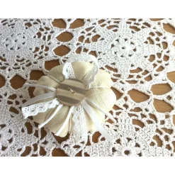 Kürbis Stoffkürbis Dekokürbis in Creme Shabby-Chic genäht von Hobbyhaus