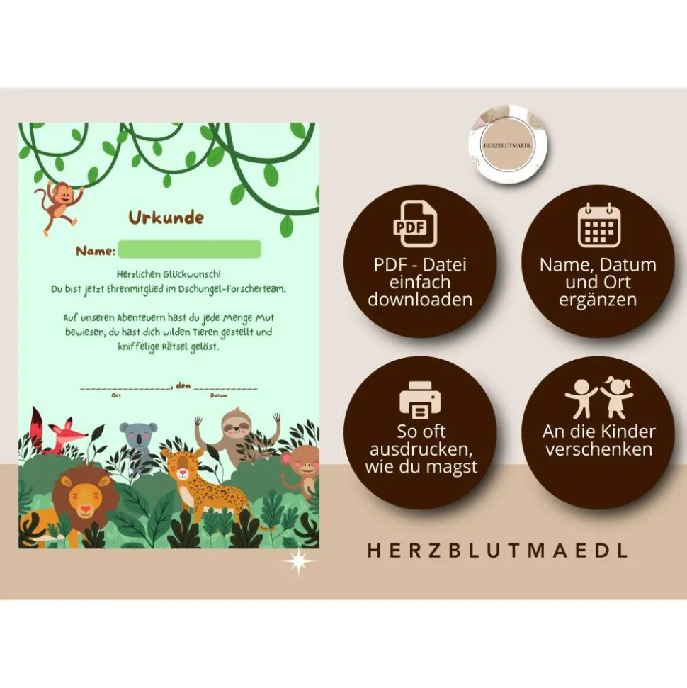 Kreative Kindergeburtstag Mitgebsel für eine unvergessliche Feier | Dschungelparty | Mitgebsel Kinderparty | kleine Gesc
