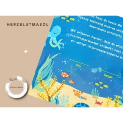Kreative Urkunden Kindergeburtstag mit Meerestieren | Personalisierte Meeresforscher Urkunde für Kindergeburtstag |