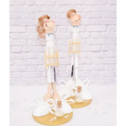 Kreatives Geldgeschenk für Chemieliebhaber – Handgemachte Holzfigur Laborant