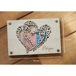 Kreatives Geldgeschenk Hochzeit & Geburtstag – Herzmotiv Geldverpackung als Geschenkidee, Reise, Geburt