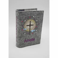 Kreuz Schrein Gebetbuch Hülle Geschenk Kommunion Firmung Rosenkranz religiös personalisier