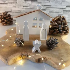 Krippe modern – Handgefertigte Raysin Weihnachtskrippe für stilvolle Feste