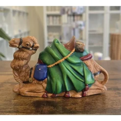 Krippenfiguren aus Keramik - Kamel - Stall - Weihnachtsdekoration