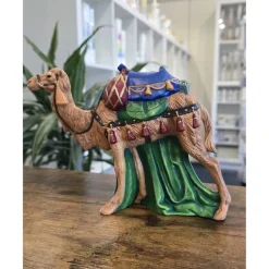 Krippenfiguren aus Keramik - Kamel - Stall - Weihnachtsdekoration