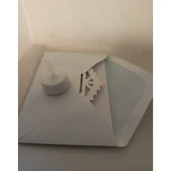 Krippen-Karte, beleuchtete Krippe, Weihnachtskarte als Krippe