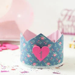 Krone für den Kindergeburtstag, Geburtstagskrone, Krone mit Zahlen, Kindergeburtstagskrone, Geburtstag Mädchen