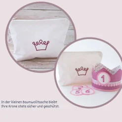Krone für den Kindergeburtstag, Geburtstagskrone mit Zahlen, Krone mit Zahlen, Erster Geburtstag, Geschenk