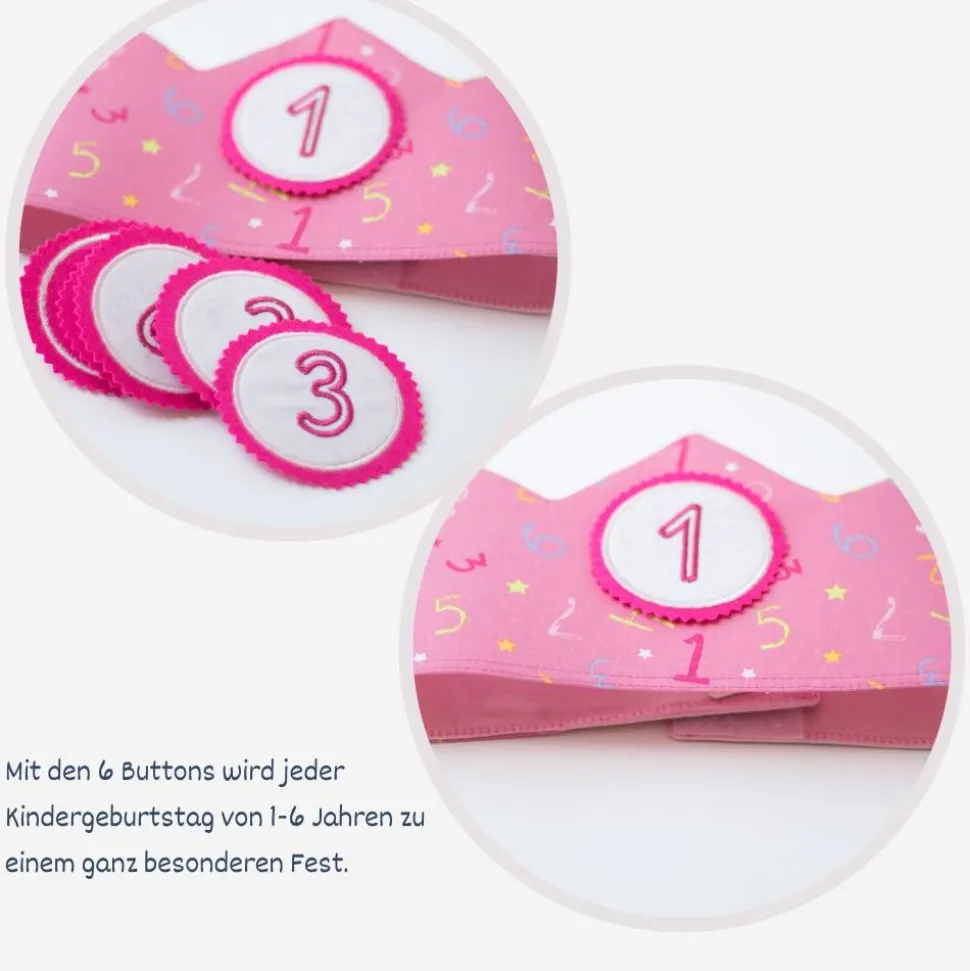 Krone für Kindergeburtstag, Geburtstagskrone, Kinderkrone, DIY Krone, Geburtstag, Geburtstagskrone Mädchen