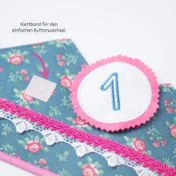 Krone für Kindergeburtstag, Geburtstagskrone mit Zahlen, Krone mit Zahlen, Stoffkrone für Geburtstagsfeiern