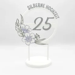 Kuchen Topper "Jubiläum" personalisiert mit Farben & Zahl