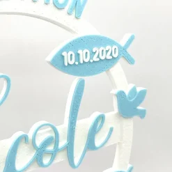 Kuchen Topper zur Konfirmation - personalisiert mit Namen & Datum