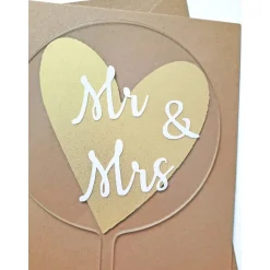 Kuchenstecker aus Acryl I Cake Topper I Kuchendeko I Hochzeit I Mr & Mrs