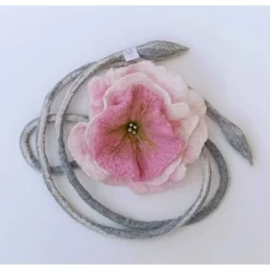 KUNSTBLUME mit Stil, Naturmaterial Wolle, für viele Dekorationsideen, Handmade