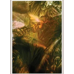 Kunst–Doppelkarte - „Abendstimmung in den Wäldern“ - bewusst ohne Textvorgabe - Design Ulrike Kröll.