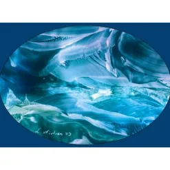 Kunst–Doppelkarte - „Antarktis“ - bewusst ohne Textvorgabe - Design Ulrike Kröll.