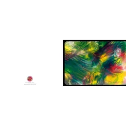 Kunst–Doppelkarte - „Blütenmeer“ - bewusst ohne Textvorgabe - Design Ulrike Kröll.