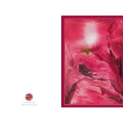 Kunst–Doppelkarte - „Ein schöner Tag beginnt“ - bewusst ohne Textvorgabe - Design Ulrike Kröll.