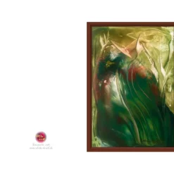 Kunst–Doppelkarte - „Fisch auf Beutefang“ - bewusst ohne Textvorgabe - Design  Ulrike Kröll.