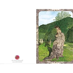 Kunst–Doppelkarte - „Iberischer Olivenbaum“ - bewusst ohne Textvorgabe - Design Ulrike Kröll.