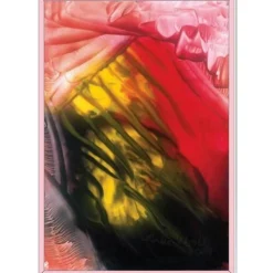 Kunst–Doppelkarte - „Lodernde Flammen“ - bewusst ohne Textvorgabe - Design Ulrike Kröll.