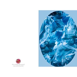 Kunst–Doppelkarte - „Meereshöhle“ - bewusst ohne Textvorgabe - Design  Ulrike Kröll.