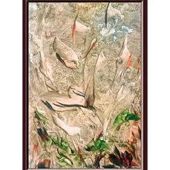 Kunst–Doppelkarte - „Nicht anspruchsvolle Blumen“ - bewusst ohne Textvorgabe - Design Ulrike Kröll.