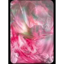 Kunst–Doppelkarte - „Rosa Seide“ - bewusst ohne Textvorgabe - Design  Ulrike Kröll.