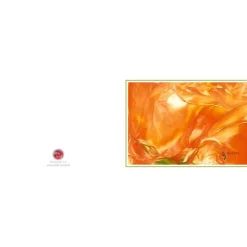 Kunst–Doppelkarte - „Seide“ - bewusst ohne Textvorgabe - Design  Ulrike Kröll.