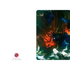 Kunst–Doppelkarte - „Tobendes Gewitter – hautnah“ - bewusst ohne Textvorgabe - Design  Ulrike Kröll.