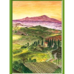 Kunst–Doppelkarte - „Toskana“ - bewusst ohne Textvorgabe - Design  Ulrike Kröll.