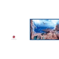 Kunst–Doppelkarte - „Wüstenlandschaft II“ - bewusst ohne Textvorgabe - Design  Ulrike Kröll.