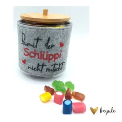 Kunststoffdose mit Filzbanderole