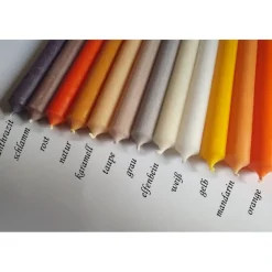 kurze Stabkerzen 10cm lang - 22mm Durchmesser farbig | Geburtstagskerzen