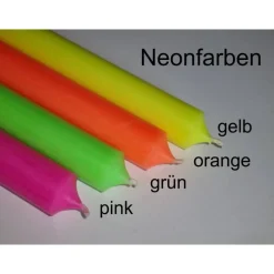 kurze Stabkerzen 10cm lang - 22mm Durchmesser farbig | Geburtstagskerzen