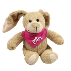 Kuschelhase mit Namen - Kuscheltier Hase personalisiert -Kuscheltier mit Wunschbeschriftung- Ostergeschenk Geschenk