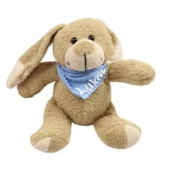 Kuschelhase mit Namen - Kuscheltier Hase personalisiert -Kuscheltier mit Wunschbeschriftung- Ostergeschenk Geschenk