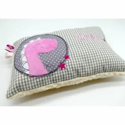 Kuschelkissen Dino Dinosaurier Wunschnamen Taufkissen Geburtskissen - Schmusekissen Kissen mit Namen