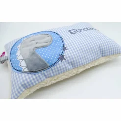 Kuschelkissen Dino Dinosaurier Wunschnamen Taufkissen Geburtskissen - Schmusekissen Kissen mit Namen