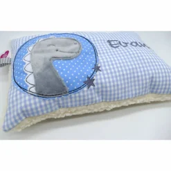 Kuschelkissen Dino Dinosaurier Wunschnamen Taufkissen Geburtskissen - Schmusekissen Kissen mit Namen