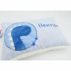 Kuschelkissen Dino Dinosaurier Wunschnamen Taufkissen Geburtskissen - Schmusekissen Kissen mit Namen