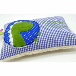 Kuschelkissen Dino Dinosaurier Wunschnamen Taufkissen Geburtskissen - Schmusekissen Kissen mit Namen