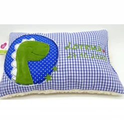 Kuschelkissen Dino Dinosaurier Wunschnamen Taufkissen Geburtskissen - Schmusekissen Kissen mit Namen