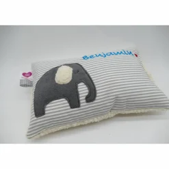 Kuschelkissen Elefant Elefanten Wunschnamen Taufkissen Geburtskissen - Schmusekissen Kissen mit Namen