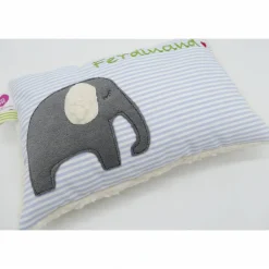 Kuschelkissen Elefant Elefanten Wunschnamen Taufkissen Geburtskissen - Schmusekissen Kissen mit Namen