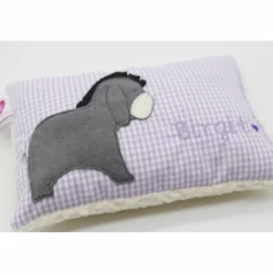 Kuschelkissen  Esel  Eselchen  Wunschnamen Taufkissen Geburtskissen - Schmusekissen Kissen mit Namen