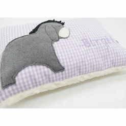 Kuschelkissen  Esel  Eselchen  Wunschnamen Taufkissen Geburtskissen - Schmusekissen Kissen mit Namen