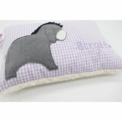Kuschelkissen  Esel  Eselchen  Wunschnamen Taufkissen Geburtskissen - Schmusekissen Kissen mit Namen