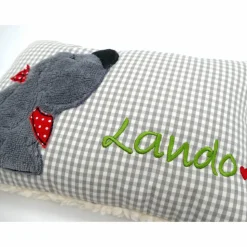 Kuschelkissen  Hund Labrador Retriever  Wunschnamen Taufkissen Geburtskissen - Schmusekissen Kissen mit Namen