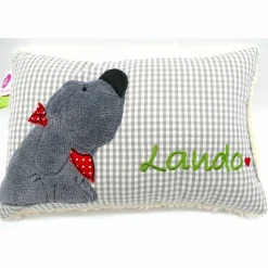 Kuschelkissen  Hund Labrador Retriever  Wunschnamen Taufkissen Geburtskissen - Schmusekissen Kissen mit Namen